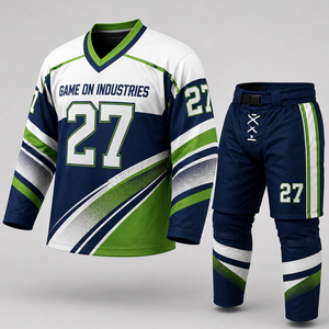 2026 Sportswear Sublimation Athletic Apparel Club Teamwear OEM ODM Service Custom Ice Hockey Uniform Set Team Jersey Pants - Product Image 1