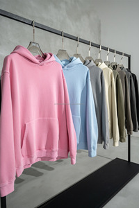 Sudadera con Capucha Morada Estilo Americano para Hombre, Tops Casuales Holgados, Estilo Hip Hop, Logotipo Estampado, Sudadera de Algodón para Mujer - Product Image 2