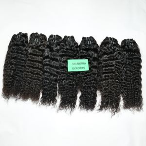 Extensions de cheveux humains bruts vierges Remy indiens, bouclés crépus, alignés sur les cuticules, provenant d'un seul donneur, vente en gros, les plus vendues - Product Image 6