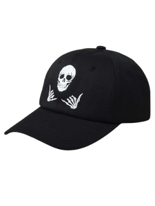 Gorra Trucker Negra de Malla con Estampado de Calavera y Manos, Ajustable con Cierre a Presión, Estilo Urbano Unisex - Product Image 2