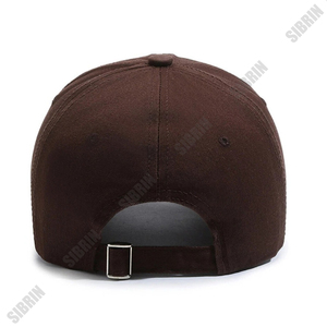 Casquette en sergé de coton rouge personnalisée SIBRIN, casquette de baseball à visière incurvée déchirée, casquette de sport automobile, de skateboard, de streetwear et d'extérieur - Product Image 5