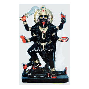 Estatua de la Diosa Kali Mata en Mármol Negro Natural, Aspecto Atractivo, Acabado Pulido a Mano, Utilizada para el Festival de Navratri - Product Image 6
