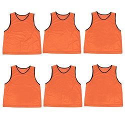 Lot de 6 Débardeurs de Sport Orange pour Adultes, Grande Taille, pour Hommes - Product Image 1