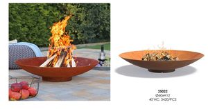 Cuvette de feu en acier Corten de finition de rouille pour l'usage extérieur - Product Image 2