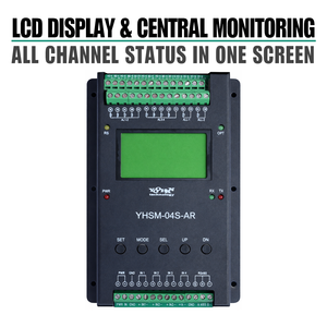 Module de contrôle de détection de fuites à 4 canaux pour acides et alcalis |   RS-485 Modbus |   Système d'alarme de fuite de produits chimiques industriels - Product Image 6