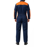 Combinaison de travail robuste avec poches utilitaires, manches longues, uniforme de travail industriel pour atelier, usine et travaux en extérieur