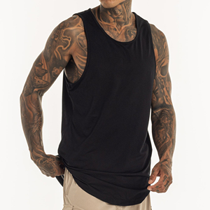 Men's Sleeveless Gym <b>Vest</b> Breathable Workout Muscle <b>Stringer</b> Cut-Off Y Back Tank Tops Fitness Pattern Wholesale - Product Image 3