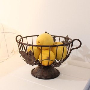 Decorative <b>Basket</b> Deluxe Quality Metal Black Color Fabulous Design Home Decor <b>Table</b> Centerpiece Fruit <b>Basket</b> at Good Price - Product Image 1