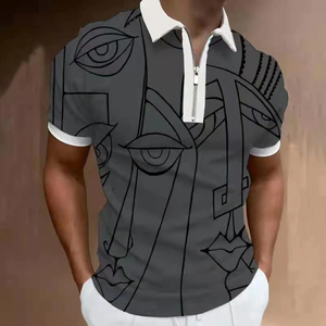 Chemises en coton polyester personnalisées, polos unis pour hommes avec logo, polos pour hommes avec logo personnalisé imprimé - Product Image 6