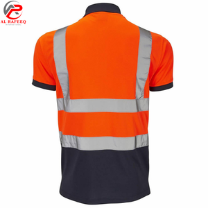 Camisetas Polo Unisex de Poliéster Reflectante de Alta Visibilidad con Logotipo Personalizado para Trabajos de Construcción 2026 - Product Image 3