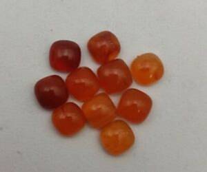 Cabochon en Cornaline Naturelle, forme coussin, à dos plat, pierres précieuses en vrac, prix usine, achetez en ligne maintenant, fabrication - Product Image 1