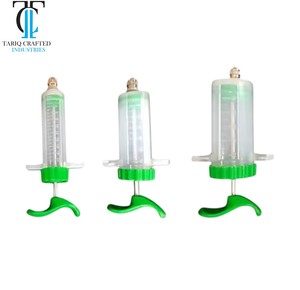 Seringue médicale vétérinaire réglable de haute qualité, à trois parties, réutilisable, avec embout Luer Lock et aiguille, pour les soins des animaux - Product Image 5