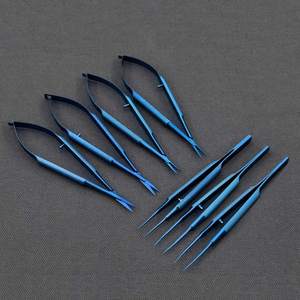 Ophthalmic Surgical Micro Castroviojo Corneal Scissors Steel Manual for Eye Surgery Instruments By <b>Blush</b> Surgical - Product Image 4