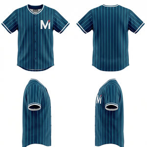 Camiseta de Béisbol Sublimada Personalizada, Ropa de Práctica Profesional para Equipos, Uniformes de Béisbol con Número, Nombre y Patrón Personalizados - Product Image 6