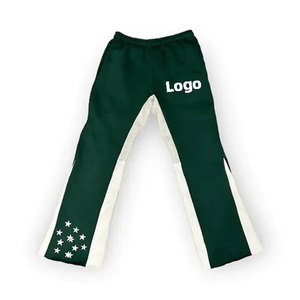 Custom Logo Printed Plus Size <b>Stacked</b> Winter Heavyweight Breathable Acid Wash Fleece Graphic Embroidered Flared <b>Joggers</b> Skinny - Product Image 3