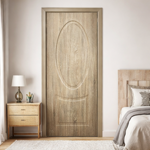 Porte en bois MDF de bonne qualité, ouverture latérale moderne, anti-fissures, anti-termites, design modèle, fabricant OEM pour hôtels et appartements - Product Image 4