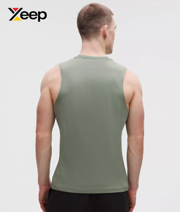 เสื้อกล้ามออกกำลังกายผู้ชาย XEEP Factory Direct Sales รุ่น XC-GTT-14 คุณภาพสูง ระบายอากาศได้ดี แห้งเร็ว ผลิตจากผ้าฝ้ายถัก 100% ด้านหน้า OEM - Product Image 2