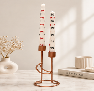 Support de bougies double conique haut de gamme pour salon, table à manger et décoration de mariage – Support de bougies double design - Product Image 1