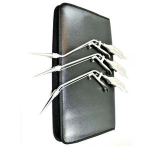 Premium Quality Hemorrhoid Legators <b>Set</b> with Leather <b>Case</b> for Rectal Surgery CE Certified Stainless Steel Instrument Kit - Product Image 3