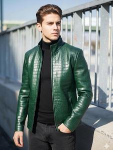 Fabricante de Chaquetas de Cuero Personalizadas, Chaqueta de Cuero Genuino para Motociclistas, Chaquetas de Cuero para Hombre al por Mayor, Proveedor de Chaquetas de Cuero OEM - Product Image 4
