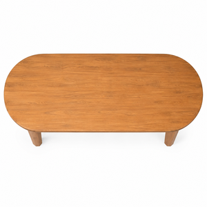 Table à manger rectangulaire en teck massif avec pieds hexagonaux coniques, design scandinave, 8 places, écologique, imperméable, moderne - Product Image 4