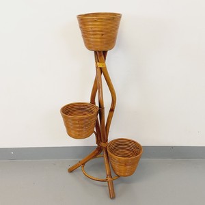 Rattan plant holder <b>stand</b> garden home decor artificial flower display racks planter <b>pot</b> <b>stands</b> - Product Image 5