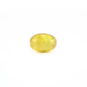 Loose 4.6 Carat Oval Cut Yellow Sapphire Gemstone for Fine Jewelry - Product Image 2