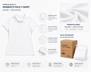 Chemise formelle haut de gamme pour femme, blanche, 180 GSM, 100% coton piqué, manches courtes, Tamil Nadu |   Logo personnalisé Vente en gros - Product Image 3