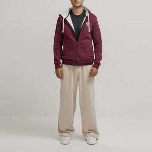 Premium Winter Wear For Cold Weather Comfort Sherpa Lined Hoodie Soft Warm Fabric Design Stylish Everyday Casual Outfit - Product Image 1