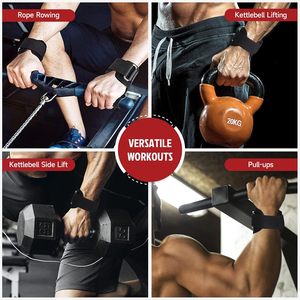 <b>Weight</b> Lifting Wrist Support Straps Foldable Anti-slip Cowhide Leather Heavy Duty Grip <b>Training</b> PROFIT SPORTS Deadlift Pull Ups - Product Image 6