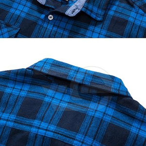 Chemises en flanelle pour hommes, coton, à carreaux, manches longues, décontractées, douces, confortables, boutonnées, tendance, pour tous les jours - Product Image 5
