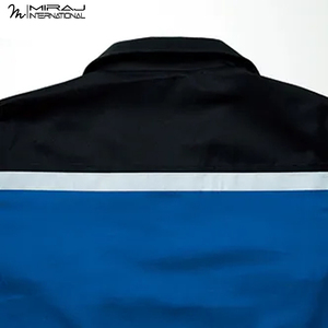 Conjunto de Ropa de Seguridad Reflectante Impermeable para Hombre, Color Azul y Negro, Personalizable, con Cuello Alto y Protección Contra el Viento - Product Image 5