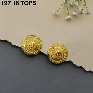 Boucles d'oreilles à la mode de luxe fleur plaqué or de haute qualité beaux yeux africains boucles d'oreilles ornement éthiopien pour les femmes - Product Image 5