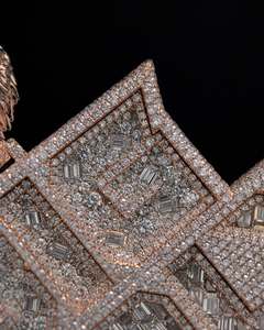 Colgante de Cabeza de León Chapado en Oro Rosa de 18K con Moissanita, Joyería de Regalo para Fiesta Hip Hop - Product Image 2
