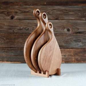 Planche à découper en bois de manguier durable et écologique pour couper les légumes, les fruits et les aliments - Décoration d'intérieur - Product Image 3