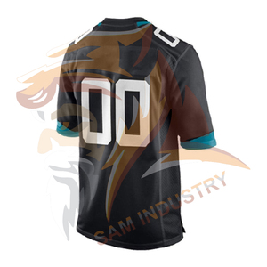Maillot de football américain personnalisé sublimé pour adultes, haute performance, respirant et à séchage rapide - Product Image 2