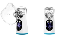 Inhalador Portátil para Mascotas, Nebulizador de Malla con Limpieza Automática para Perros y Gatos, Fuente de Alimentación Eléctrica, Capacidad de 10 ml, Asma