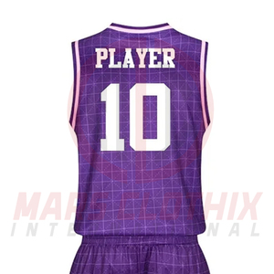 Conjunto de Uniforme de Baloncesto Personalizado para Adultos, Transpirable, de Secado Rápido, Conjunto de Camiseta y Pantalones Cortos de Baloncesto para Equipo - Product Image 5