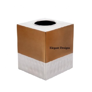 Boîte à mouchoirs en métal de luxe, plaquée argent, faite à la main, meilleure vente, dessus de Table, boîte à mouchoirs en gros de haute qualité - Product Image 5