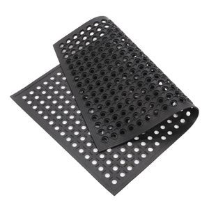 Tappetino Antifatica Industriale per Cucina con Drenaggio 60*90cm, Antiscivolo in Gomma Esagonale Multifunzionale per Bar e Cucina, Spedizione Gratuita - Product Image 3