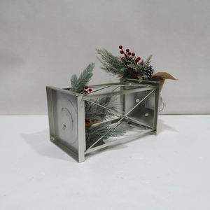 Farol Metálico Navideño Hecho a Mano para Todas las Estaciones, Portavelas Clásico, Decoración para el Hogar, Portavelas de Hierro - Product Image 5