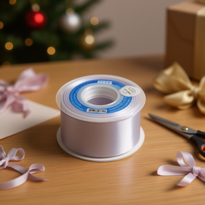 Nastro in Raso Ilan 5.0cm 25Y Argento Placcato D32 - Product Image 2