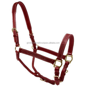 Équipement d'équitation réglable, licol pour cheval, bride en cuir de vache, licol pour cheval, tête de licol, équipement d'équitation, accessoires équestres - Product Image 1