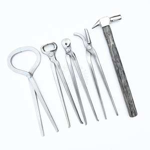 Farrier <b>Tools</b> Kit for Horse Hoof Maintenance Hoof Nipper Driving Hammer Alligator Clincher Strong Grip Puller Hoof Tester - Product Image 1