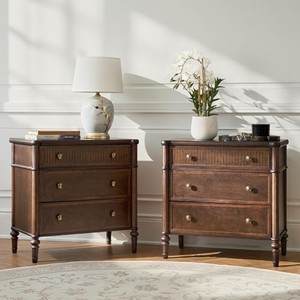 Walnut Wood Nesting Tables Wholesale | Tapered Leg Accent Furniture India - Product Image 1