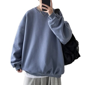 Sudadera con capucha de gran tamaño de algodón 100% de alta calidad, sudadera bordada personalizada de Color sólido para hombres, temporada de invierno - Product Image 1