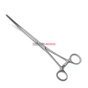 Pinza Intestinal Doyen de 9 Pulgadas con Curvatura Longitudinal y Dientes, Instrumento Quirúrgico de Acero Inoxidable Alemán, Pinza Atraumática para Intestinos - Product Image 2