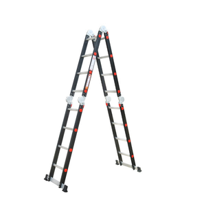 Aluminum Alloy 4-Step Folding Ladder 6FT Height Manual Lock Home Use Type 1 250 lbs Capacity Minimalist Design - Product Image 4