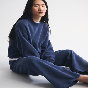 Pantalones de chándal holgados de modal personalizados, pantalones de forro polar para mujer, pantalones de pierna ancha, pantalones clásicos de pierna recta, pantalones jogger de hip hop para mujer - Product Image 5