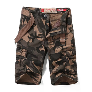 Nouvelles Shorts Cargo Homme Mi-Taille Style Européen et Américain, Multi-Poches, Couleur Unie, Décontractés, Mode Plage, Cinq-Quarts - Product Image 5